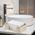 Polytree Countertop 10"L 6"W Marble Beige Napkin Holder for Bathroom, Paper Towel Dispenser for Kitchen, x