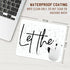 Trenstise 9.5x7.9 Inch(White) Let Them Inspirational Mouse Pad for Desk, Mental Health Gifts, Positive Affirmation