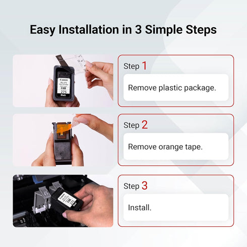 Canon PG-275 TS3520/3522, TR4720/4722, TS3720/3722 Genuine Black Ink Cartridge, Compatible