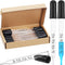 TecUnite 20 Pcs Glass Eye Droppers, 1 ml Liquid Droppers for Essential Oils, Calibrated Glass Stain Dropper