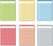 Dry Erase Incentive Chart/Chore/Responsibility/School Attendance, 6 Pack Multi-Color, 36 Rows x 25 Columns