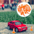 TOPPERFUN 30Pcs 1in Mini Traffic Cones, Mini Cones Orange Small Roadblock Construction Signs, Tiny Traffic Toys