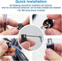M8 4 Pin Male & Female Socket Panel Aviation Wire Connector, 8mm Outdoor Waterproof IP67 A Coding