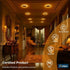 2 Pack 6 Inch 5CCT 2700K/3000K/3500K/4000K/5000K 12W=110W, 1100LM, Dimmable Amico LED Recessed Ceiling Light with Night