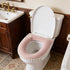 Generic Large Toilet Seat Cover, Fabric Washable Zippered Cushion for Bathroom Comfort
