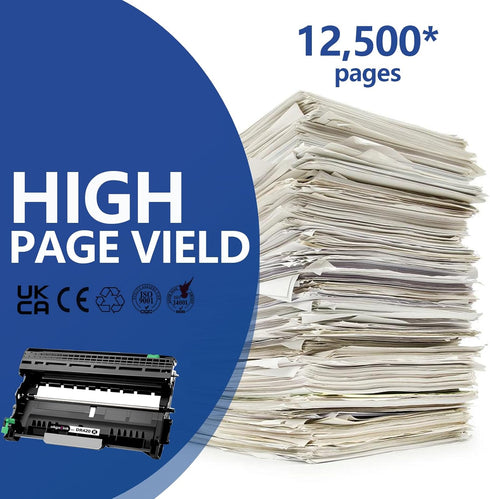OKGO DR420 Drum Unit (NOT Toner) Compatible for Brother DR420, for HL-2270DW HL-2280DW Printers (Black)