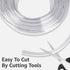 1/2"I.D 5/8"O.D, 25 x Feet Clear Vinyl Tubing PVC Tubing, Flexible Plastic Tube, High Temp Pure Silicone Hose for Home