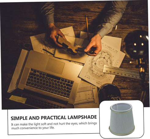 Generic 1pc Fabric Lamp Shade Easy to Install Cloth Lampshade for Table Floor and Bedside Lamps Diffuses Light for Warm