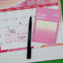 Gradient Transparent Sticky Notes, 8x8 cm See Through for Annotating, 50 Sheets/Pad, 4 Pads