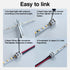 12 Pack LED Strip Light Connectors - 8mm 2 Pin Solderless White 12V LED Tape Light Connectors to Wire