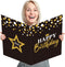 Jumbo Birthday Card, Giant Guest Book for Happy Birthday Party Decorations, Gifts for Office Teacher - Large 14 x 22
