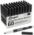 Dry Erase Markers Bulk, 60 Pack Black Low Odor Fine Point Markers for Whiteboard Use