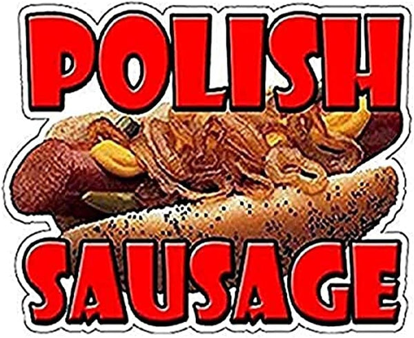 Polish Sausage Concession Decal Stand Trailer Food Sign