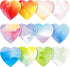 Teling 24 Pcs Heart Shaped Sticky Notes, 3 x 3 Inch Pad, Cute Colorful Memo Pads for Girls Office Supplies