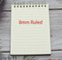 Yansanido Top Bound Spiral Notebook, 4 Pcs 4 Color A6 Size, 80 Sheets (160 Pages) Thick Plastic Journal