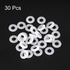 uxcell Silicone O-Rings, 9mm OD 4.2mm ID 2.4mm Width VMQ Seal Gasket for Pipe Repair, Pack of 30