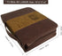 GraduatePro Bible Cover for Men & Women, Large PU Leather Zippered Scripture Bag with Carrying Handle, Psalm 46:10,