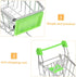 Compact Rolling Mini Shopping Cart - Versatile Office Organizer