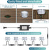 HIBOITEC Recessed LED Deck Light Kits, 1-Pack IP67 Waterproof Outdoor Spotlights for Garden, Stairs, Wooden Deck Ceiling