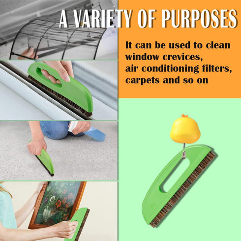 Horse Hair Wallpaper Brush, Two Rows of Short Hair Wallpaper Tools Multipurpose Wallpaper Smoothing Brush