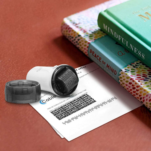 Guard Your ID Advanced Security Roller 2.0 - Identity Theft Prevention Stamping (White)