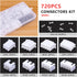Zhushan JST Connector Kit - 720PCS JST-SM, AWG 24-16 (0.25-1.5mm²) with Molex Crimper for AMP-TE,
