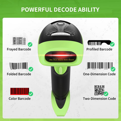 NetumScan 2D Handheld USB Barcode Scanner Reader for Computers, Handheld Wired Automatic QR Bar Code Scanners