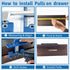 King&Charles Cabinet Hardware Jig, Cabinet Handle Jig with Point Wood Drills for Handles and Pulls on Cabinets