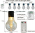 6.5Ft 10 Vintage Christmas Lights Battery Powered LED Edison Hanging Lights with Remote Timer, Indoor Fairy Lights