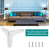 Bivethoi 6 Inch 15cm Set 4, / Furniture Legs of Polished Chrome Metal Sofa Legs Modern Dresser Feet, Triangle Couch