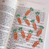 PRETYZOOM 9pcs Carrot Paperclip, Fun Tiny Paper Clips, Cute Metal Paperclips, Bookmark for Students