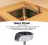 G1/2 Glass Rinser Automatic Rotating Cup Washer, High Pressure Jet Sprayer with Thread, Stainless Steel Sink Mounted
