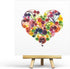 Quilling Card 3D Color Unique Handmade Art - Design Greeting Card for Christmas Birthday Anniversary (Rose Heart)