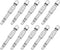 uxcell 9/64" Magnetic Hex Head Screwdriver Bit, 1/4" Hex Shank, 2" Length, S2 Steel Power Tool, 10 Pcs