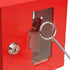 Barska Red Key Lock Breakable Glass Window Alarm with Attached Hammer for Emergency