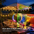 22ft 20 G40 Bulbs Dimmable IP65 Outdoor String Lights Battery Powered, Warm White & Multicolor LED Hanging Patio Lights