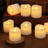 SR ESSENTIALS 12Pcs Flickering Flameless Tea Lights Candles Battery Operated, Fake Electric LED Tea