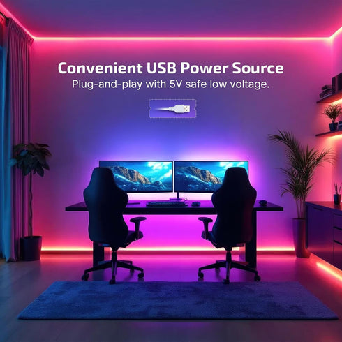 16.4ft OLIGHT Ostrip RGB LED Strip Light, Smart App Control, Music Sync, DIY Color Modes, for Bedroom, Gaming, TV, Home