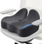 CushZone Memory Foam Seat Cushion for Office Chair, Ergonomic Coccyx Cushion for