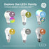 GE LED+ A19 Dusk to Dawn LED Light Bulb, Automatic On/Off, Outdoor Security Light, Daylight, 2 Pack
