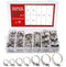Hose Clamp Kit - 40 Piece 307 Stainless Steel Assortment, 6-38mm Adjustable Pipe Clamps for Automotive and Plumbing