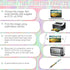 Yexiya 120 Pcs Sublimation Pen Kit with Resealable Pouch Bag and Holographic Thank You Card for School Stationery Supply