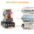 2Pcs Power Relay MK2P-I, AC 110V Coil, DPDT, 8 Pin with Plug-in Terminal Socket Base PF083A