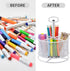Marbrasse 360-Degree Rotating Mesh Desk Organizer, Multi-Functional Pen Holder with 4 Compartments for Home Office