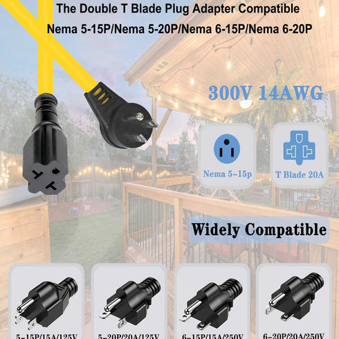Plug,AC110V Switch,AC110V/120V/250V/20A Outlet,164FT Outdoor Wireless Remote Control Outlet Waterproof Remote Control