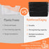 Magnetic File Holder, 3-Tier Black File Organizer for Cabinets, Mail & Magazine Holder, No-Drill Mount for Office Home