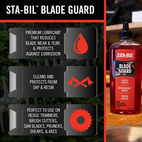12oz (22503), STA-BIL Blade Guard - Premium Lubricant, Helps Maintain Edge, Will Not Harm Plants, Protects Against Rust