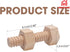 3Pcs Set Wooden Screw Bolts and Nuts Toys for Kids, Preschoolers, Child, Montessori Building Tool - Sorting, Stacking