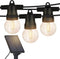 Brightech Ambience Pro Solar Powered Outdoor String Lights - 27 Ft Commercial