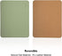 Leather Mouse Pad, Wood Mouse Pad, Double Side Stitched Edges, Equipped with Coaster Mouse Pads for Laptop, Office &